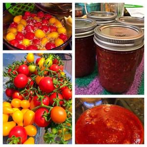 tomato jam collage